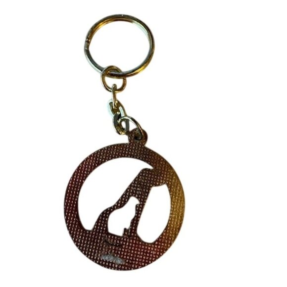 The Humane Society Of The United States 2002 Gold-Tone Metal Keychain With Dog & - Picture 6 of 6